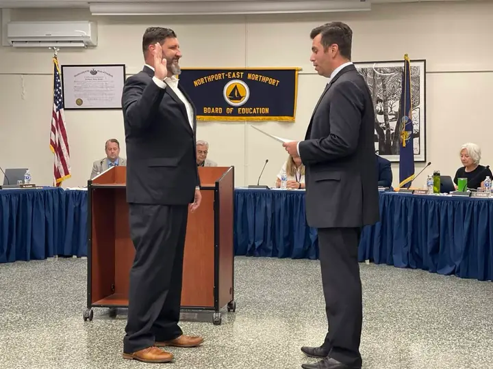 BOE Trustee Michael Cleary sworn into office, reelected Carol Taylor named president