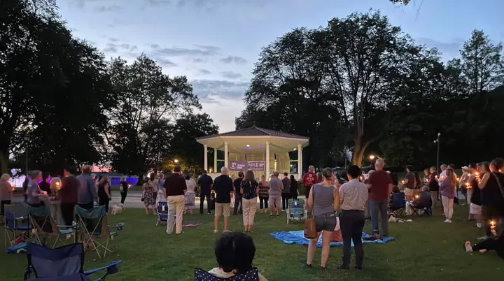 Huntington and Northport Village go purple for Recovery Month, unveil Hope and Healing installation