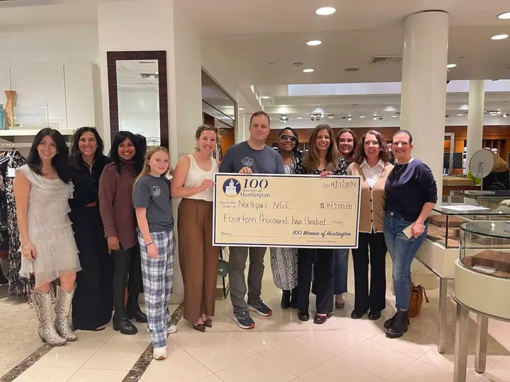 NNGI receives $14,200 donation from 100 Women of Huntington for tree planting program