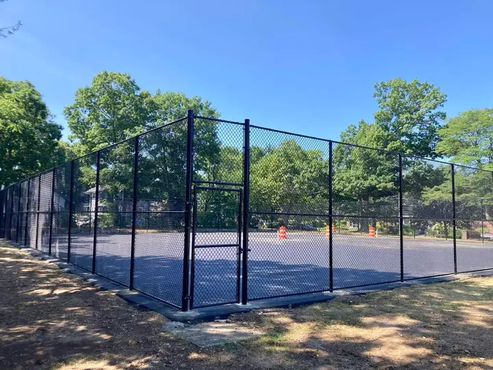 Renovations to former tennis courts include hybrid pickleball at Brosnan building