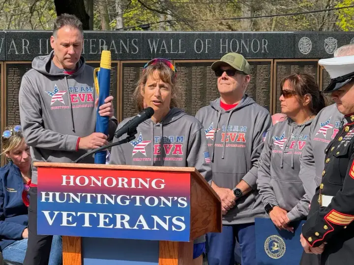 7 marathons in 7 days: Eva Casale to run through Northport during annual military tribute