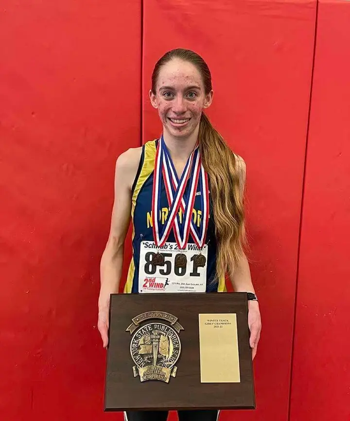 Girls indoor track and field team takes home county championship