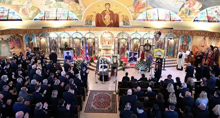 Community rallies in support after the death of NYPD officer Anastasios Tsakos