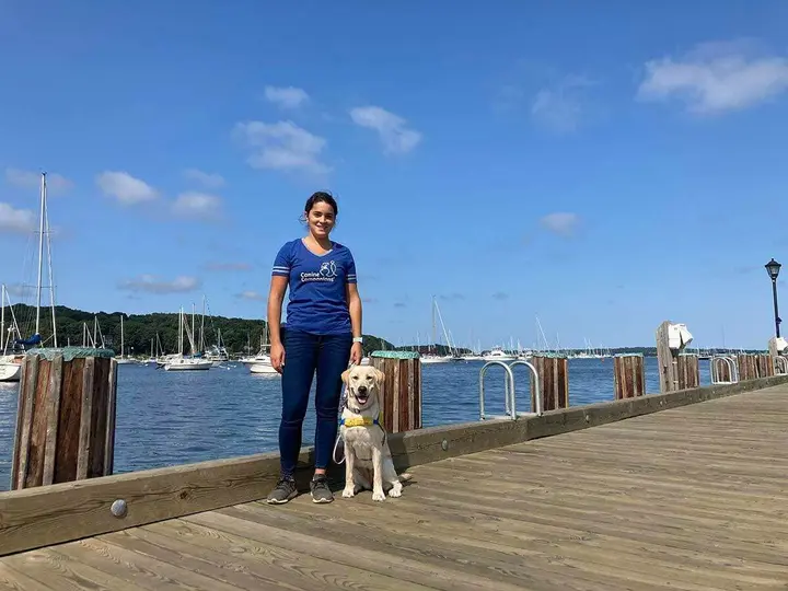 Happiest with a leash in her hand: Longtime volunteer shares special bond with future service dogs