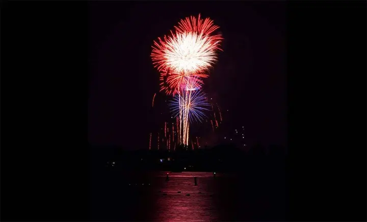 Fourth of July fireworks, plus temporary 5 mph speed zones in local waterways to keep revelers safe