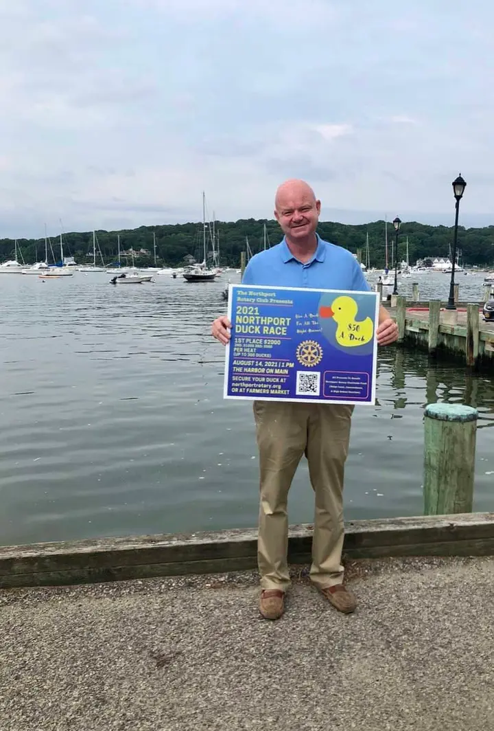 The Northport Rotary Club sponsors August 14 duck race, prompting community members to “give a duck for all the right reasons”