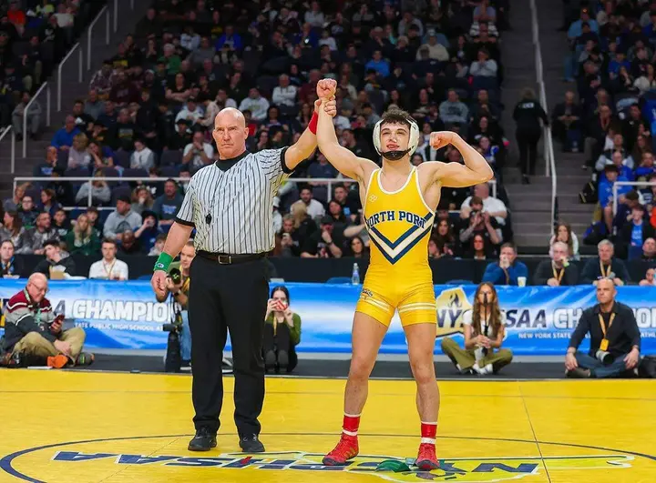 NHS wrestler wins second New York State championship in a row