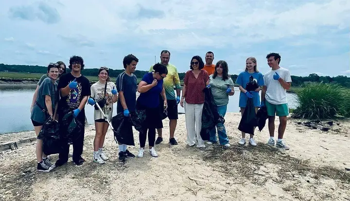 Teens join forces in latest efforts to call out drug use, clean up popular beach hangout area