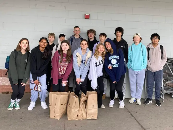 Showing their stripes: Small acts of giving have big impact on high school’s first-ever community service day