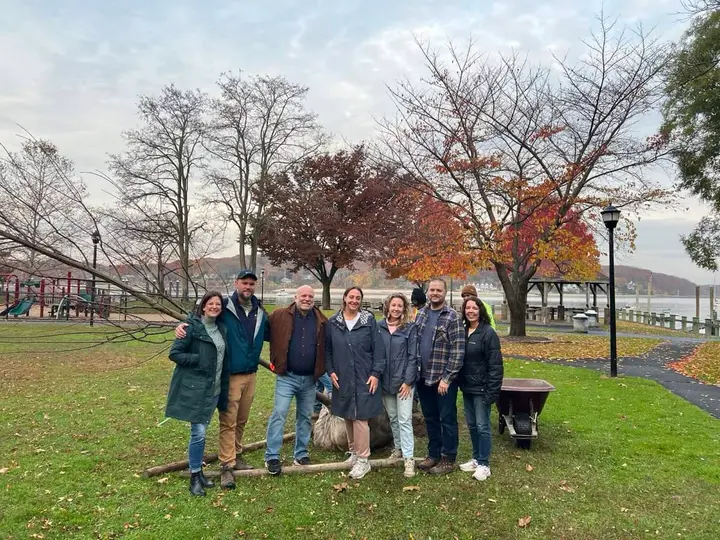Nonprofit NNGI donates two 18-foot red maple trees to Cow Harbor Park, with more to come
